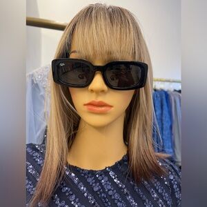 Ray-Ban Black Rectangular Women's Sunglasses